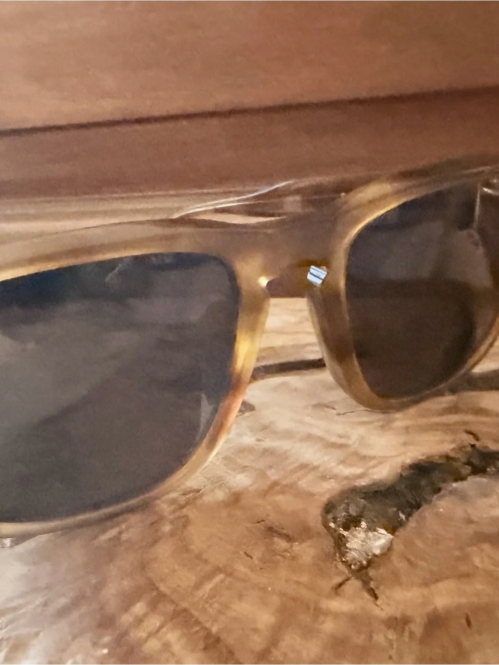 Classic Men's Sunglasses in Tortoiseshell Brown with Dark Lenses